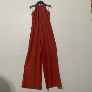 Dark orange elegant jumpsuit